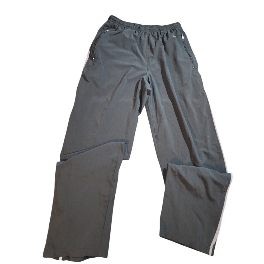 Nike Dri-Fit Elastic Waist Pants Zippered Sides Jogging Pants Size Medium